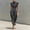 Gray, variant on Morttic Women‘s Elegant High-Waist Turtleneck Loose Top Long Dress with Pockets, Solid Color Spring/Summer Outfit Black，M