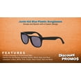thumbnail image 2 of 10 Junie Kid Size Plastic Sunglasses Pack - Lenses UV Protection, Beach Glasses - Black, 2 of 8