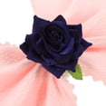 thumbnail image 1 of TABLETREANDS 4Ud Para Servilletas Con Flor Artificial De Rosa Azul Para De, 1 of 6