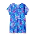 thumbnail image 2 of Swim 365 Women's Plus Size Longer-Length Notch-Neck Short-Sleeve Swim Tunic, 2 of 5