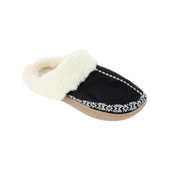 Isotoner Clara Embroidered Hoodback Slipper
