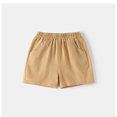 thumbnail image 5 of WOYY Toddler Boys Casual Outfits Short Sleeve Striped Polo Shirt Shorts Set, Sizes 3-4T, 5 of 6