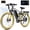 Gray, variant on ESKUTE M200F Electric Bike for Adults, 27.5" Mountain E-Bike, 1500W Peak Brushless Motor 20+ MPH, 48V 20.8Ah Up to 80 Miles Range, Full Suspension Step-Over Electric Bicycle Black, UL2849