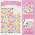 thumbnail image 3 of Valentine''s Day Fuzzy Blanket Conversation Candy Heart Throw Blanket Colorful Cozy Flannel Blanket for Home Bed Sofa Couch Chair, 50 x 60 Inch, 3 of 6