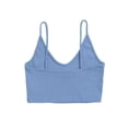 thumbnail image 2 of Txlixc Blusas cortas sin espalda con cuello en V y tirantes finos acanalados para mujer Txlixc Sexy, 2 of 3