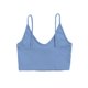 thumbnail image 2 of Txlixc Blusas cortas sin espalda con cuello en V y tirantes finos acanalados para mujer Txlixc Sexy, 2 of 3