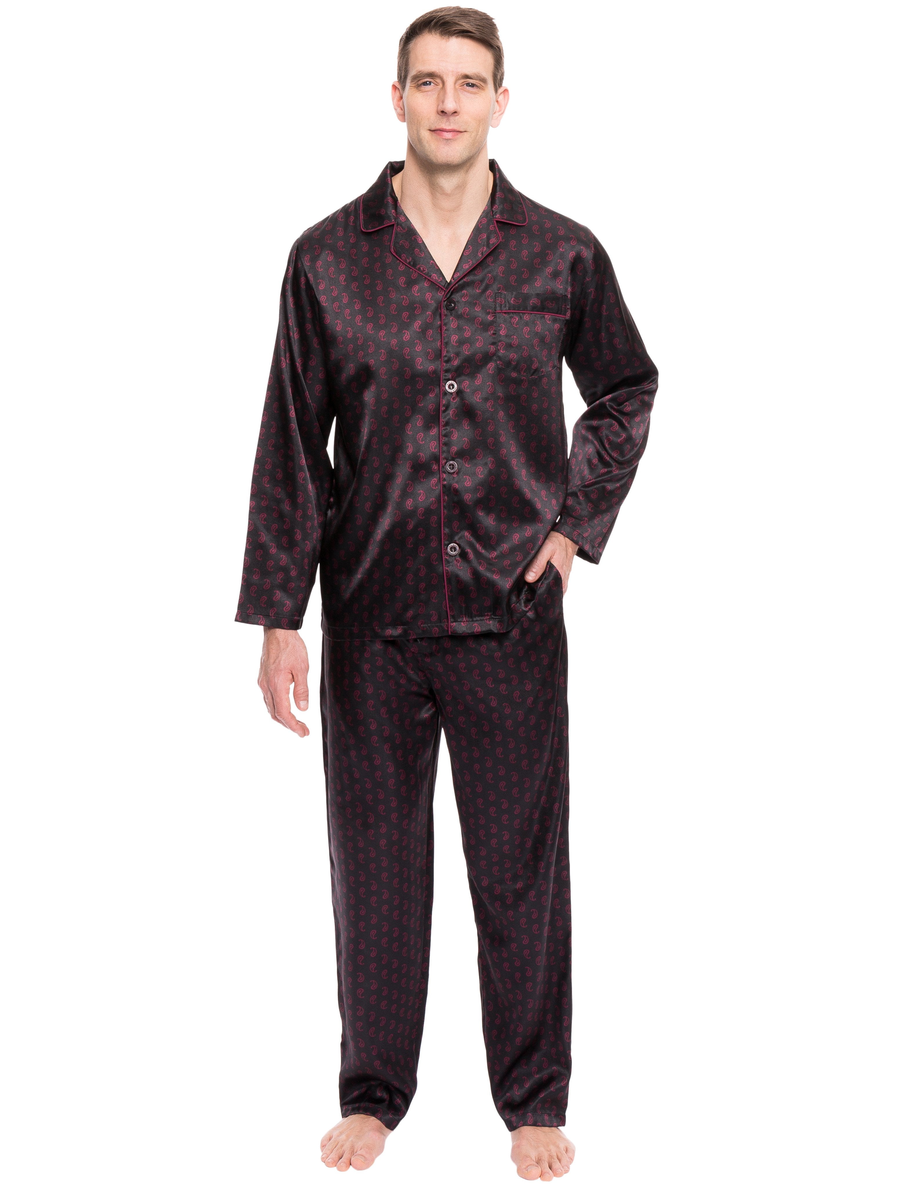 mens satin pajamas