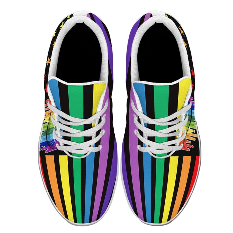 Rainbow Pride Shoes for Men Women, Unisex Fashion LGBT Gay  display picture 1