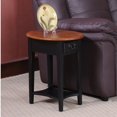 thumbnail image 3 of Leick Furniture Table d'Appoint Ovale en Bois, Noir Ardoise, 3 of 6