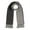 Charcoal & Gray, variant on Inca Fashions - Double Sided Solid 100% Alpaca Wool Scarf for Men & Women - In Many Colors