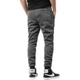 thumbnail image 4 of Ma Croix Mens Marled Jogger Pants Brushed Basic Solid Sweatpants, 4 of 4