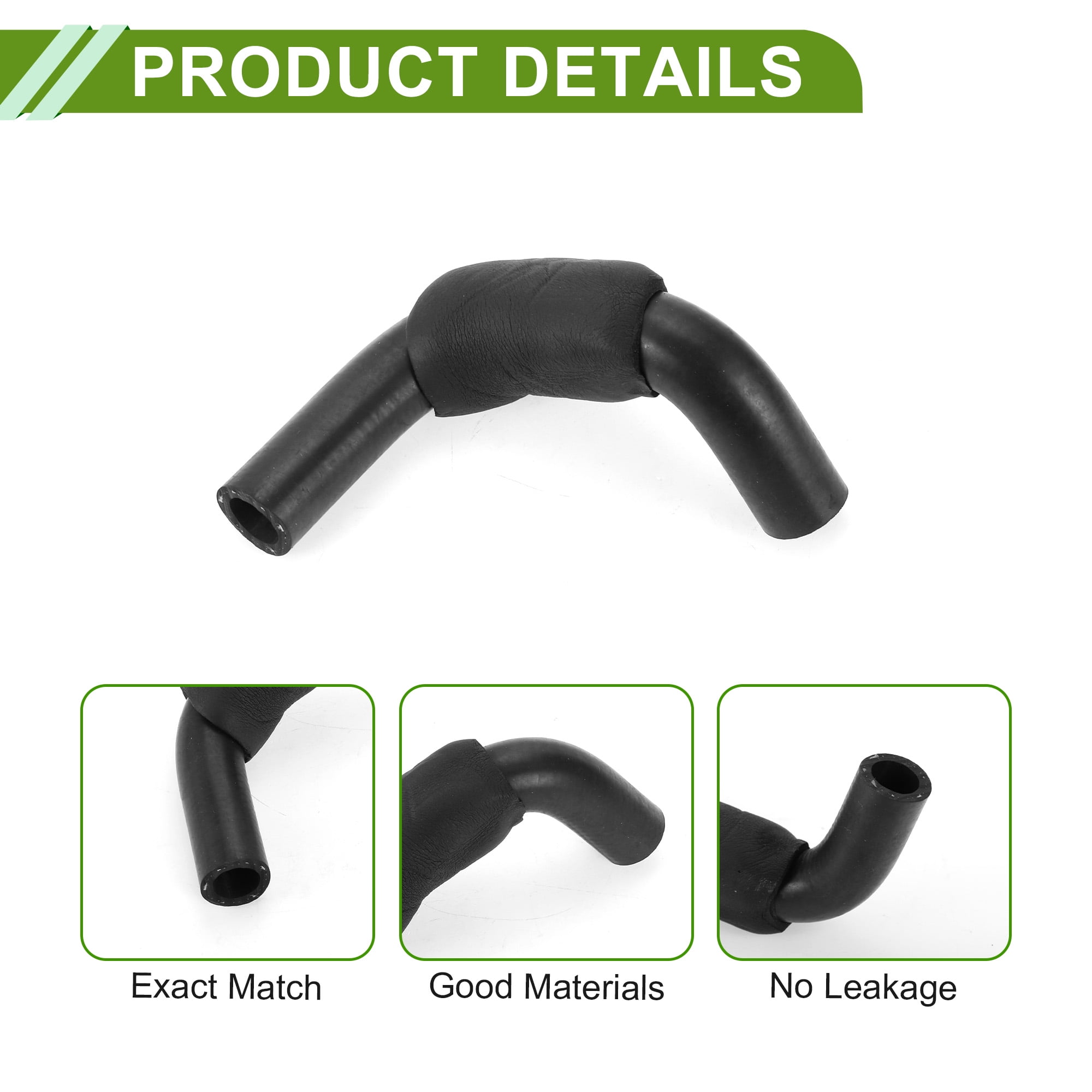 Unique Bargains HVAC Heater Hose For Toyota Camry 2.2L 1997-2001 Black Rubber