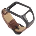 thumbnail image 5 of Correa de reloj de cuero de liberación rápida ajustable correa de reloj vintage de repuesto con funda protectora para TOMTOM Runner3 marrón, 5 of 5