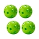 thumbnail image 4 of Pelotas de Pickleball para interior, 74 mm, 26 hoyos, pelota de práctica duradera, huecas. Verde 4 piezas, 4 of 9