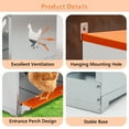 thumbnail image 5 of ZephyPaws Chicken Nesting Boxes,8 Compartment Metal Poultry Nest Box Wall Mount for Chickens,Hens,Ducks,Easy Egg Collection,Large Vented Holes Chicken Coop Equipment,Orange, 5 of 8