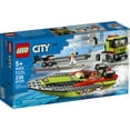 thumbnail image 4 of LEGO City Race Boat Transporter 60254 Vehicle Building Set for Kids (238 Pieces), 4 of 10