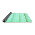 thumbnail image 2 of Ahgly Company Indoor Rectangle Solid Turquoise Blue Modern Area Rugs, 8' x 12', 2 of 4