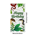 thumbnail image 3 of Snake Themed Happy Birthday Background Banner Party Supplies Birthday Decoration Photography Props Backdrop Decorations, 3 of 7