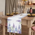 thumbnail image 2 of Table Runners 70 Inches Long Dress Scarves, Purple Weeping Flowers Farmhouse Coffee/Dining/Kitchen Table Decor, Holiday Table Runner, Spring Floral Elegant Pastoral 13x70 Inch, 2 of 9