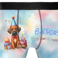 thumbnail image 4 of Happy Birthday Cute Puppy Rhodesian Ridgeback with Cake Gifts Party Hat All Over Print Boxer Briefs Underwear for Men Dad Ridgebacks Dog Lover Gifts - 00029, 4 of 6