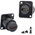 thumbnail image 2 of LAICAIW HDMI D Panel Mount Connector Socket HDMI Female to Female Coupler Adapter Converter, 2 of 7