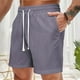 thumbnail image 1 of pstuiky Abreviatura para hombres, Pantalones de playa holgados con cordón para hombre, de color liso, informales, a la moda, para hacer ejercicio Pantalones cortos de golf, 1 of 7