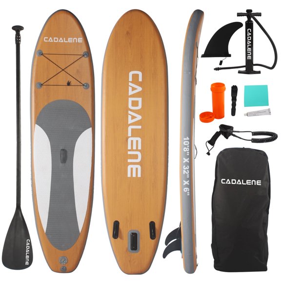 CADALENE 10'8'' Extra Wide Inflatable Stand up Paddle Board for Adults & Youth of All Skill Levels, with Premium SUP Accessories