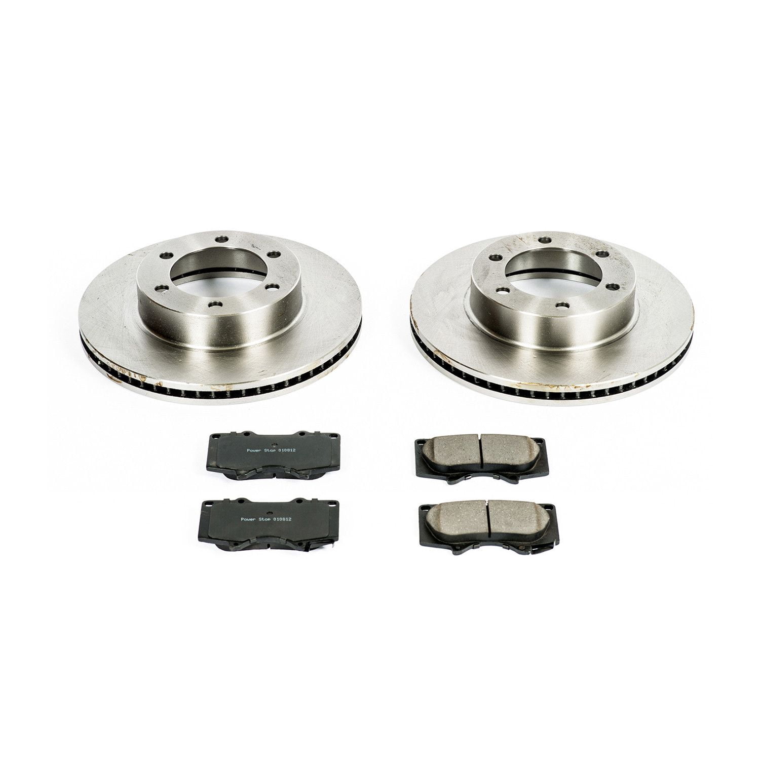 Power Stop Front Stock Replacement Brake Pad and Rotor Kit KOE2324