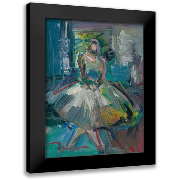 Trujillo, Jose 12x14 Black Modern Framed Museum Art Print Titled - Ballerina