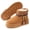 Brown, variant on Knivor Platform Ankle Booties for Women Faux Fur Lined Braided Tassel Strap Non Slip Cold Weather Short Warm Winter Footwear