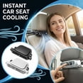 thumbnail image 5 of Car Seat Cooling Fan, Rechargeable Car Headrest Fan for Front Rear Seat, Fan for Car Backseat, Portable Car Cooling Fan for SUV, RV, Vehicles(Black), 5 of 5