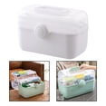 thumbnail image 5 of Portable First Aid Carrying Organizer with Compartments Family Bandages Car , White M, 5 of 8