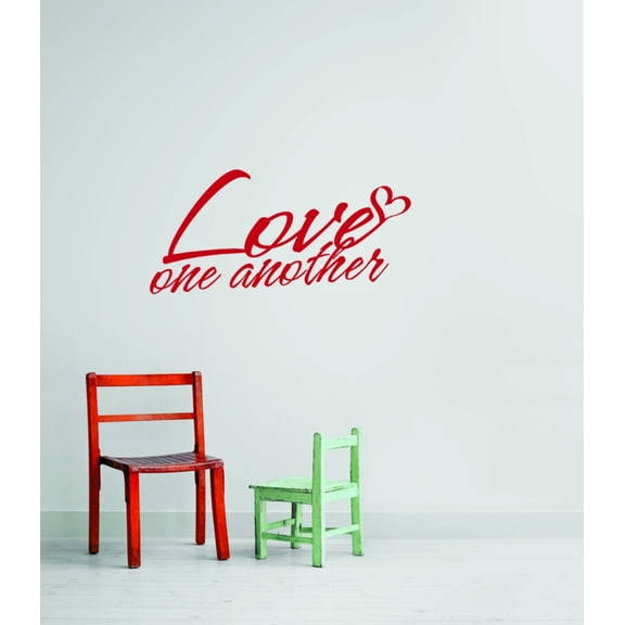 Wall Design Pieces Love One Another 12 X 24"