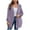 Purple, variant on Womens Outwear Plus Size, Solid Winter Faux Coats Long Sleeve Hoddede Pockets Fleece Jacket Casual Trendy Outerwear