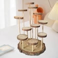 thumbnail image 1 of Runquan Wood Display Riser Home Decor Storage Shelf for Cosmetic Accessories Perfume 11 Platforms, 1 of 8