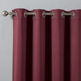 thumbnail image 2 of Quality Home Thermal Insulated Blackout Curtains - Stainless Steel Nickel Grommet Top - Burgundy - 52"W x 63"L - (Set of 2 Panels), 2 of 4
