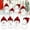 White, variant on 4PCS Snowman Yard Stakes 16in, Four Different Designs,Christmas Outdoor Decorations, 2D Flat Printing, Festive Garden and Lawn Display (White)