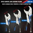 thumbnail image 3 of Juego de alicates con cierre Rizom Vice Grips de 6 piezas con bolsa enrollable, 3 of 7