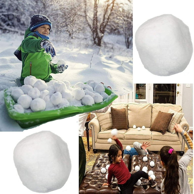 NimJoy Indoor Snowballs W/Stickers for Kids Snow Fight & Juggling  Games,55PCS