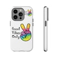 thumbnail image 2 of Good Vibes Only White Tough iPhone 14 Case-iPhone 14-iPhone Case-iPhone, 2 of 3