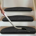 thumbnail image 5 of Curved Fold Down Step Stickers, No Glue Self Adhesive Non Slip Stair Mats, Dirt Proof Washable Reusable, High Grade Material For Home Security, Stair Mats, 5 of 6