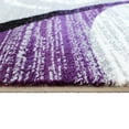 thumbnail image 6 of BizChair Area Rug Modern Contemporary Design 1100 Purple Grey White Black (6 Feet X 9 Feet), 6 of 7
