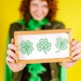thumbnail image 6 of 2Pcs 11x8.6 Inch Four Leaf Clover Self-Adhesive Silk Screen Printing Stencil St. Patrick's Day Theme Silk Screen Stencil Reusable Mesh Stencils Transfer for DIY T-Shirt Fabric Painting, 6 of 9
