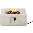 thumbnail image 6 of COSIEST Outdoor 28-inch Square Propane Fire Table, 40,000 BTU Concrete Fire Pit, 6 of 8