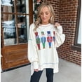 thumbnail image 4 of Women's Holiday Sequins Nutcrackers Sweatshirt Long Sleeve Crewneck Christmas Pullover Sweater Top for Holiday Party, 4 of 9