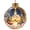 A001- Style A, variant on Christmas Tree Decorations, Light Up Christmas Tree Ornament, Illuminated Snow Globe Hanging Decor with Shatterproof Plastic Shell and Elegant Gold Cap for Magical Holiday