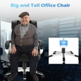 thumbnail image 4 of Costway Chaise de Bureau d'Ordinateur Exécutive à Dossier Haut, Grande Taille, en Cuir, Réglable, 4 of 10