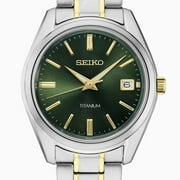 Seiko Mens Essentials Green Dial Watch - SUR377