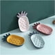 thumbnail image 4 of Organizador de cocina elegante con drenaje, soporte para esponja y jabón en forma de piña en color gris claro, 4 of 4