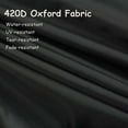 thumbnail image 4 of Funda para muebles de exterior, duradera, impermeable, de tela Oxford negra para juegos de mesa de patio, protección integral, fundas para patio con correa de velcro para un ajuste seguro, 4 of 5